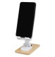 Supporto per telefono da tavolo pieghevole in plastica riciclata con dettagli in bambù Alfirk FullGadgets.com