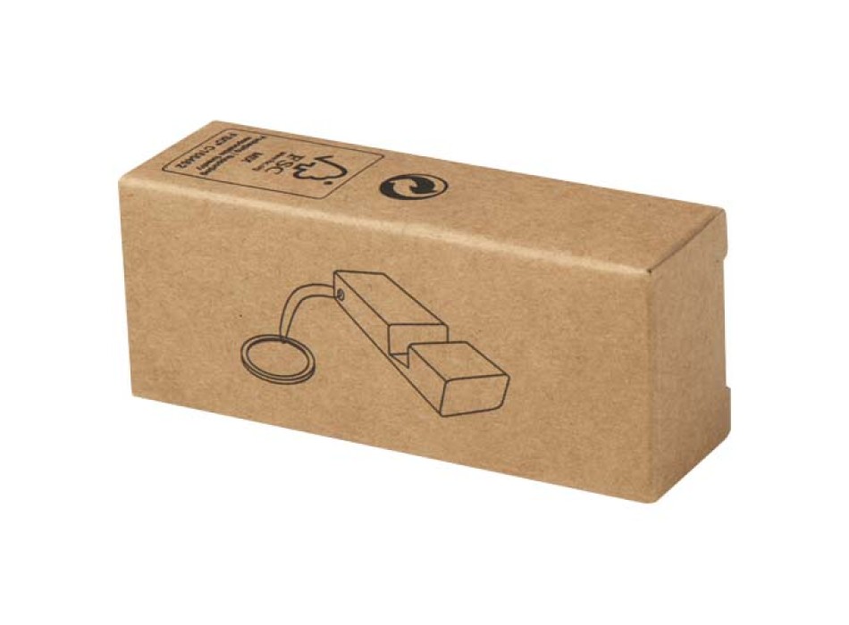 Supporto per telefono in bambù con portachiavi Bosona FullGadgets.com