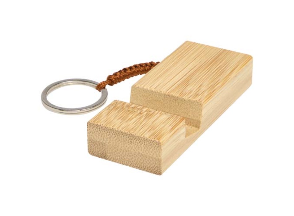 Supporto per telefono in bambù con portachiavi Bosona FullGadgets.com