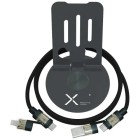 Supporto per telefono ruotabile a 360° con cavo di ricarica 4 in 1 da 240 W SCX.design O34  FullGadgets.com