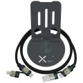 Supporto per telefono ruotabile a 360° con cavo di ricarica 4 in 1 da 240 W SCX.design O34 