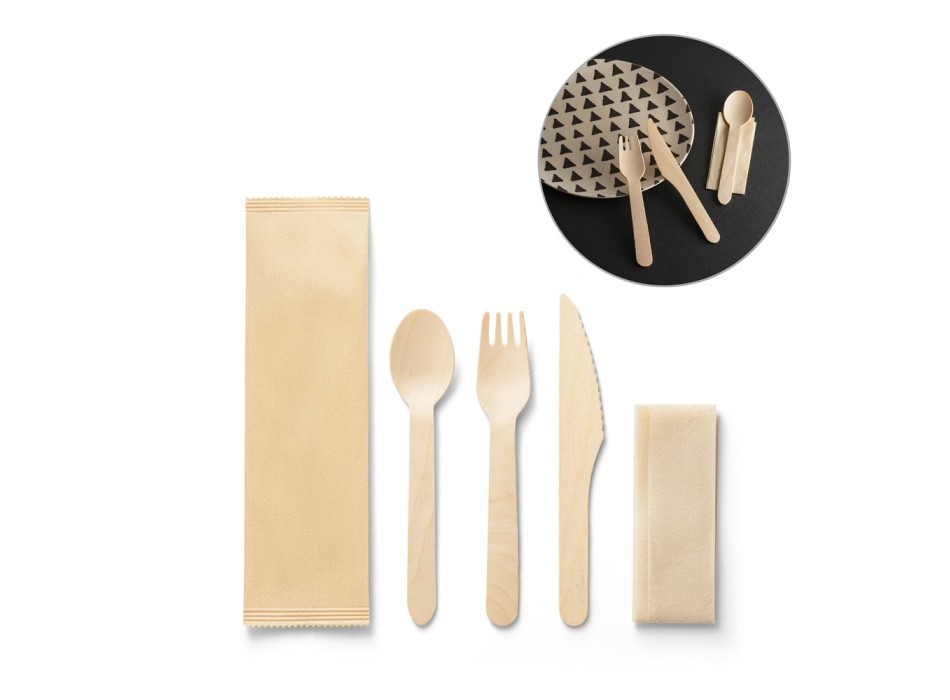 SUYA. Set di posate in legno FullGadgets.com