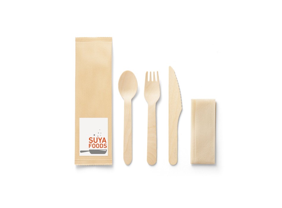 SUYA. Set di posate in legno FullGadgets.com