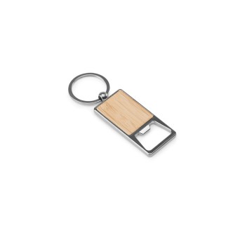 SYLVESTER. Portachiavi in ferro rettangolare con apribottiglie FullGadgets.com