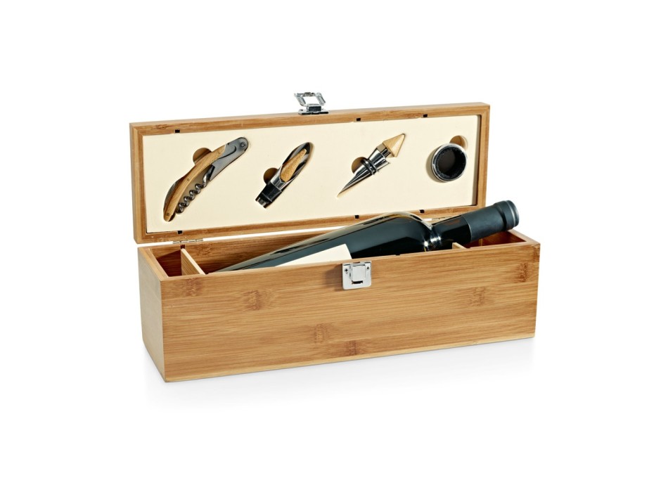 SYRAH. Set da vino in bambù, zinco e acciaio inox FullGadgets.com