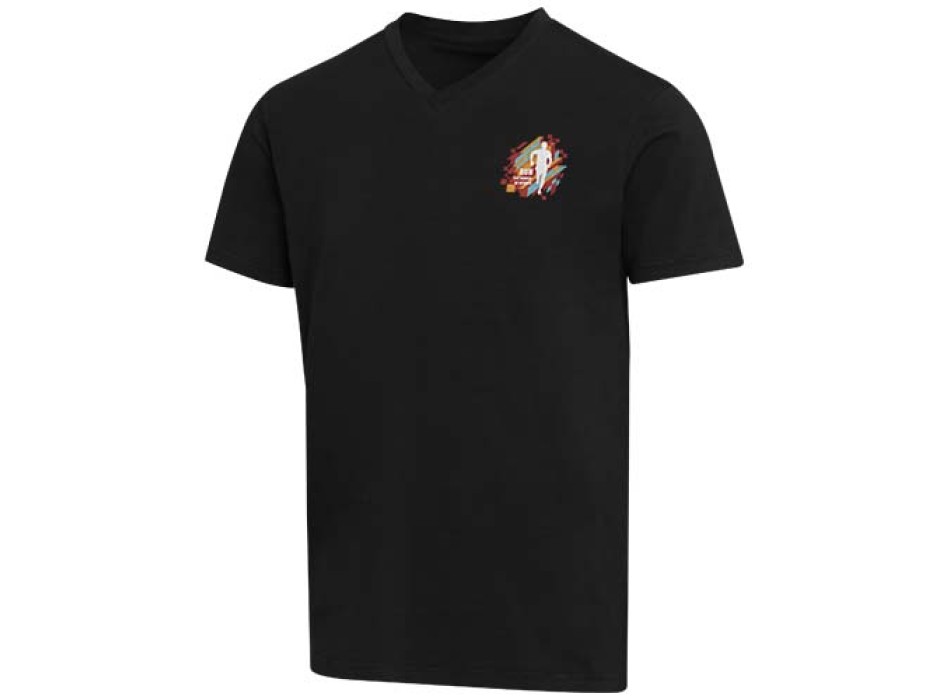 T-shirt a maniche corte unisex con scollo a V in cotone biologico certificato OCS da 200 g/m² Balfour FullGadgets.com