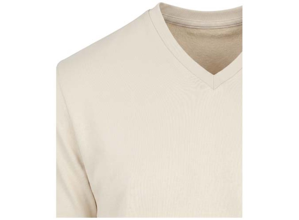 T-shirt a maniche corte unisex con scollo a V in cotone biologico certificato OCS da 200 g/m² Balfour FullGadgets.com