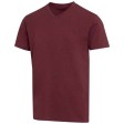 T-shirt a maniche corte unisex con scollo a V in cotone biologico certificato OCS da 200 g/m² Balfour FullGadgets.com