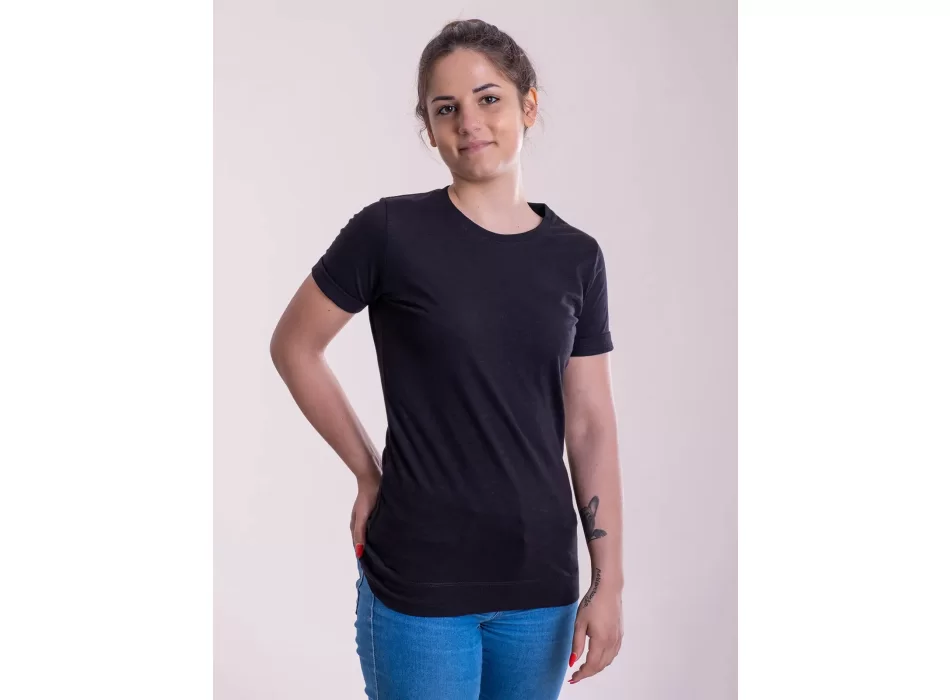 T-shirt donna slub con risvolto FullGadgets.com