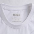 T-shirt unisex bianca in cotone e poliestere rigenerati da 145 g/m2 FullGadgets.com