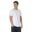 T-shirt unisex bianca in cotone e poliestere rigenerati da 145 g/m2 FullGadgets.com