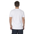 T-shirt unisex bianca in cotone e poliestere rigenerati da 145 g/m2 FullGadgets.com