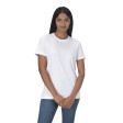 T-shirt unisex bianca in cotone e poliestere rigenerati da 145 g/m2 FullGadgets.com