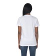 T-shirt unisex bianca in cotone e poliestere rigenerati da 145 g/m2 FullGadgets.com