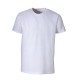 T-shirt unisex bianca in cotone e poliestere rigenerati da 145 g/m2 FullGadgets.com