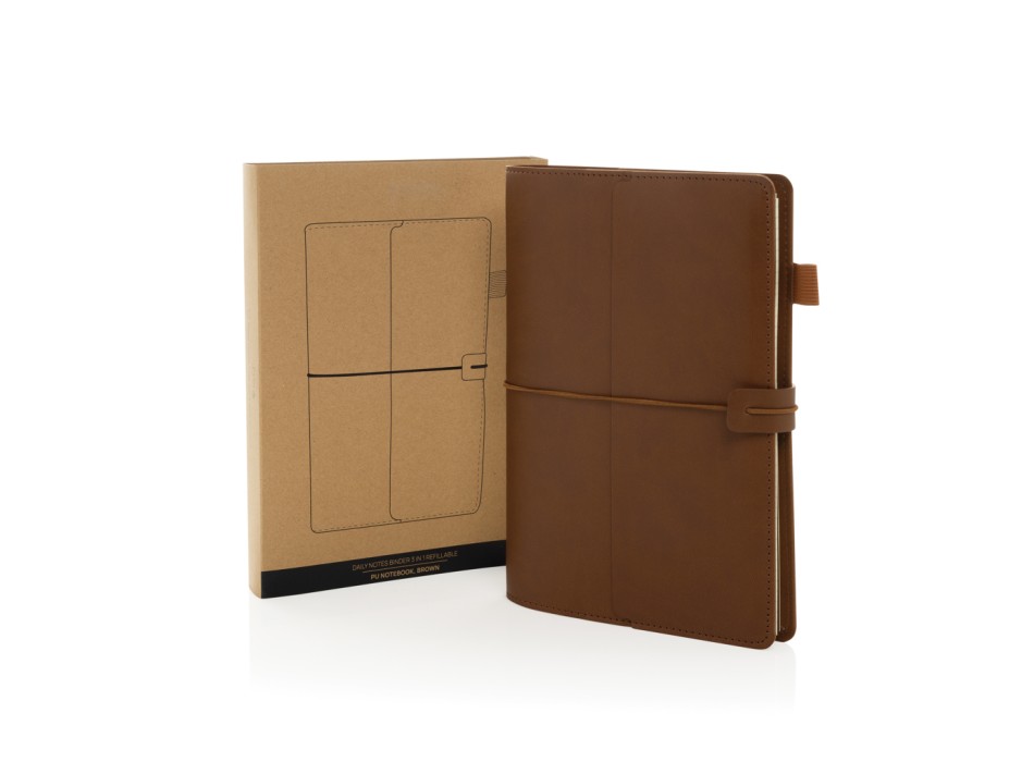 Taccuino 3in1 ricaricabile Daily Notes Binder in PU FullGadgets.com