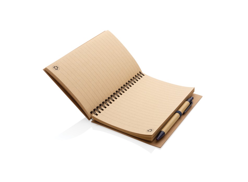 Taccuino a spirale in cartoncino con penna FullGadgets.com