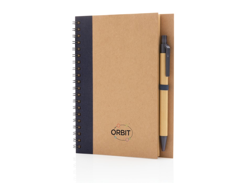 Taccuino a spirale in cartoncino con penna FullGadgets.com