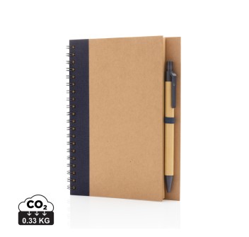 Taccuino a spirale in cartoncino con penna FullGadgets.com