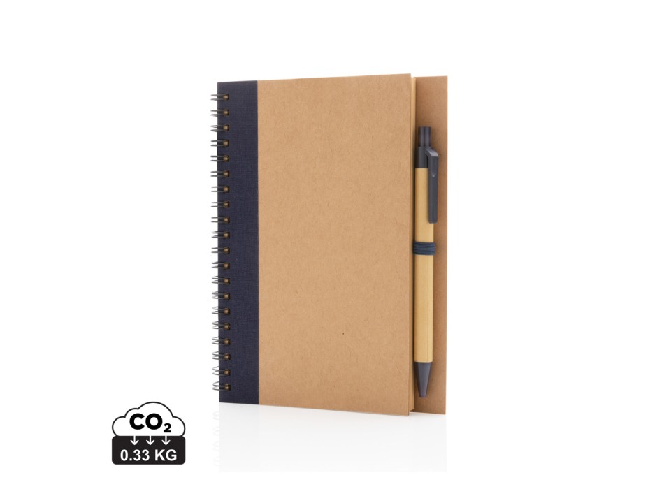 Taccuino a spirale in cartoncino con penna FullGadgets.com