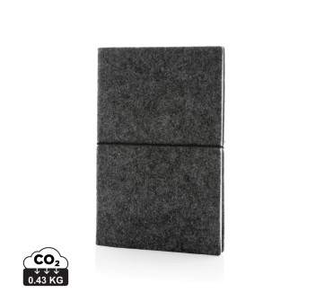 Taccuino A5 con copertina morbida in feltro certificato GRS FullGadgets.com