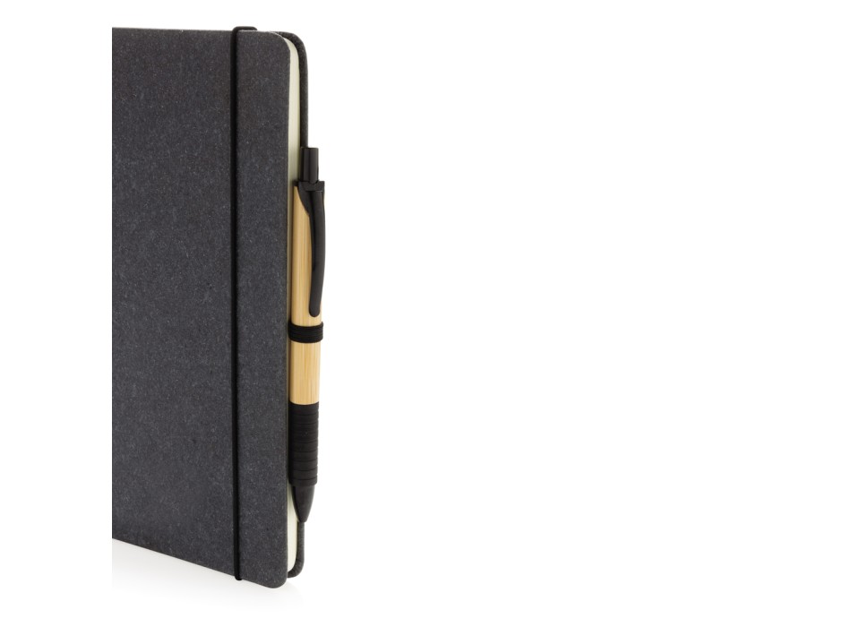 Taccuino  A5 con copertina rigida in pelle riciclata GRS FullGadgets.com