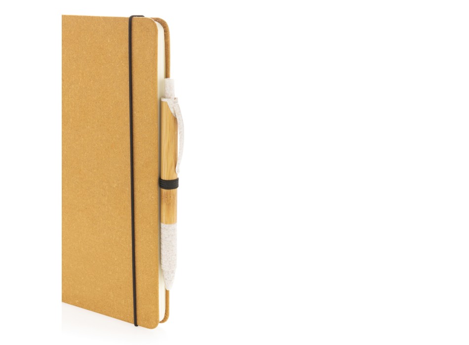 Taccuino  A5 con copertina rigida in pelle riciclata GRS FullGadgets.com