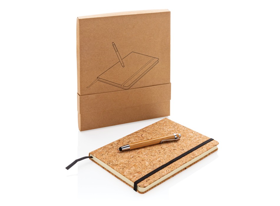 Taccuino A5 Cork con penna in bambù FullGadgets.com