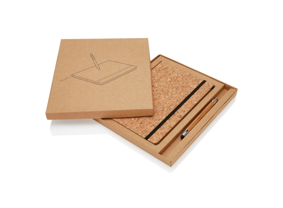 Taccuino A5 Cork con penna in bambù FullGadgets.com