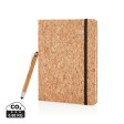 Taccuino A5 Cork con penna in bambù FullGadgets.com
