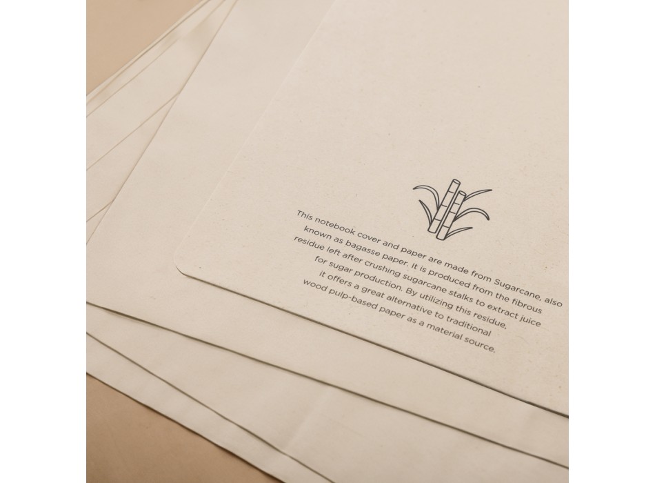 Taccuino A5 in carta di canna da zucchero Stylo FullGadgets.com