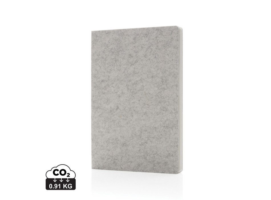 Taccuino A5 Phrase in feltro riciclato certificato GRS FullGadgets.com