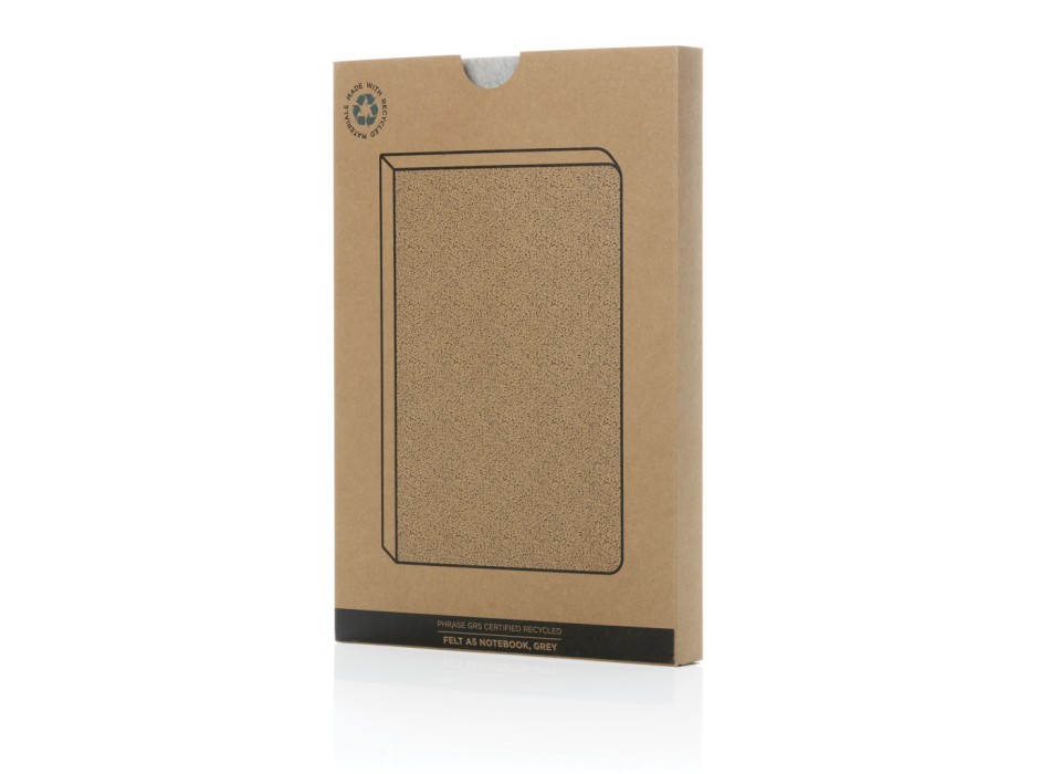 Taccuino A5 Phrase in feltro riciclato certificato GRS FullGadgets.com