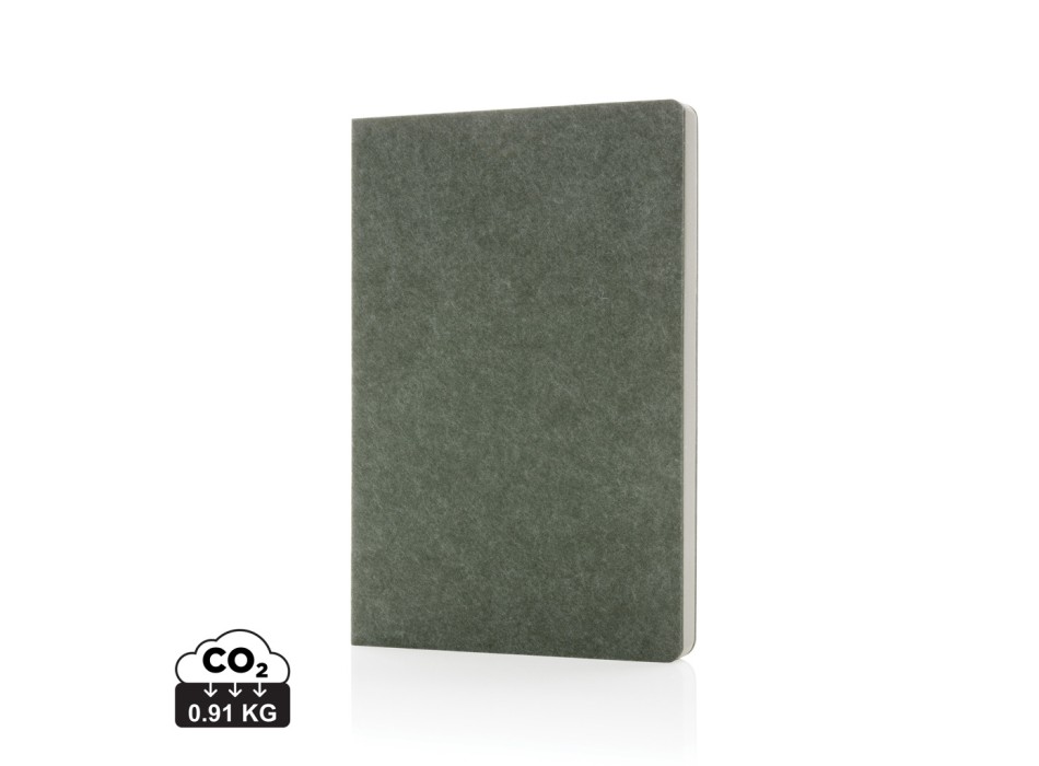 Taccuino A5 Phrase in feltro riciclato certificato GRS FullGadgets.com