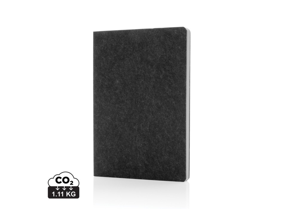 Taccuino A5 Phrase in feltro riciclato certificato GRS FullGadgets.com