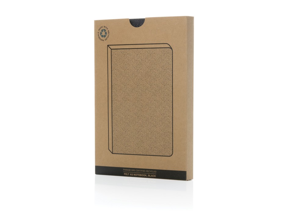 Taccuino A5 Phrase in feltro riciclato certificato GRS FullGadgets.com