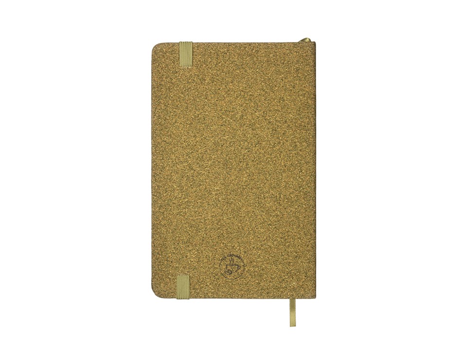 Taccuino con copertina realizzata con i residui di caffè o tè. Elastico di chiusura FullGadgets.com