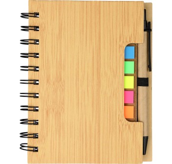 Taccuino effetto bamboo con penna a sfera Niall FullGadgets.com