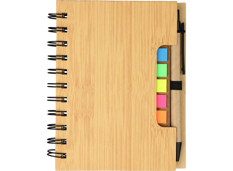 Taccuino effetto bamboo con penna a sfera Niall FullGadgets.com