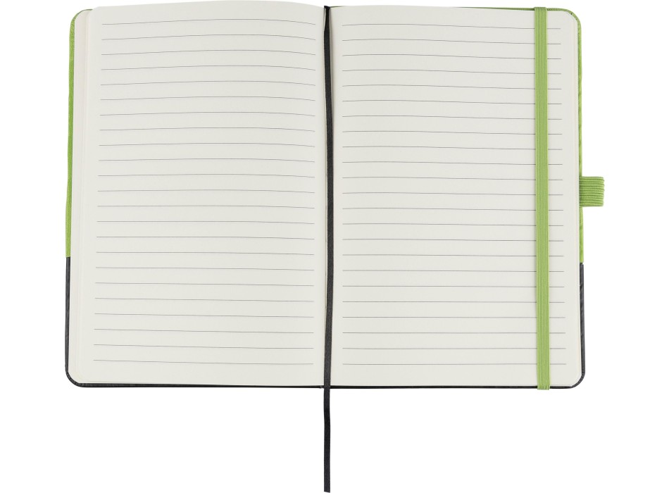 Taccuino formato +/- A5 a righe in poliestere rPET Yuna FullGadgets.com