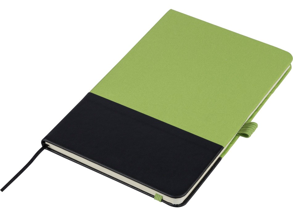 Taccuino formato +/- A5 a righe in poliestere rPET Yuna FullGadgets.com