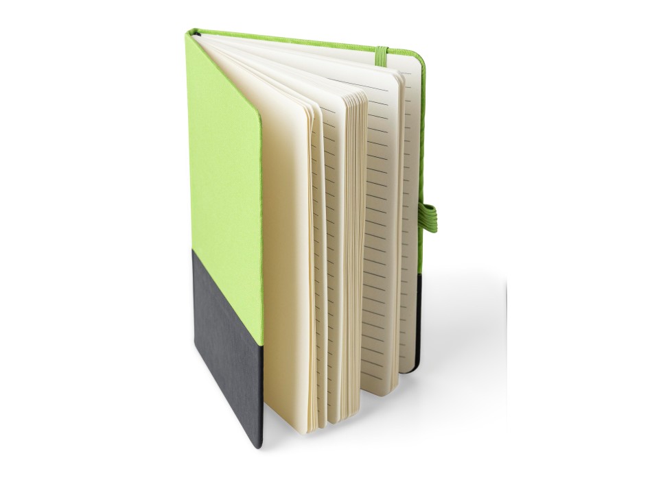 Taccuino formato +/- A5 a righe in poliestere rPET Yuna FullGadgets.com