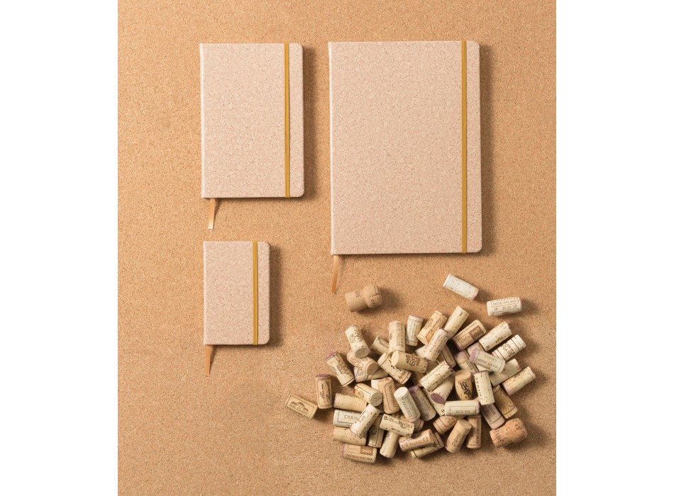 Taccuino formato +/- A5, sughero design in PU Violet FullGadgets.com