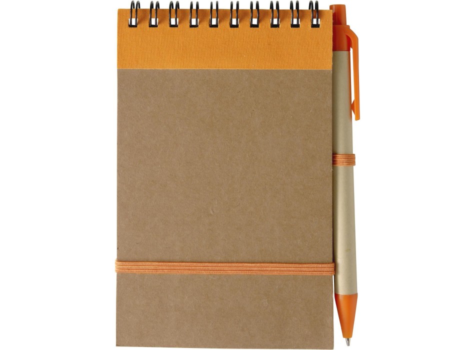 Taccuino in carta riciclata, con penna a sfera Emory FullGadgets.com