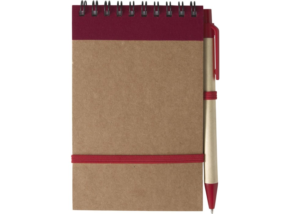 Taccuino in carta riciclata, con penna a sfera Emory FullGadgets.com