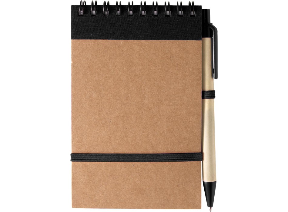 Taccuino in carta riciclata, con penna a sfera Emory FullGadgets.com