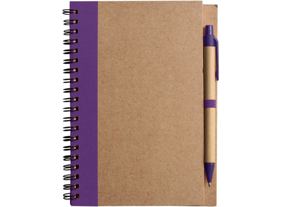 Taccuino in carta riciclata, con penna a sfera Stella FullGadgets.com