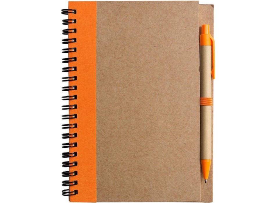 Taccuino in carta riciclata, con penna a sfera Stella FullGadgets.com