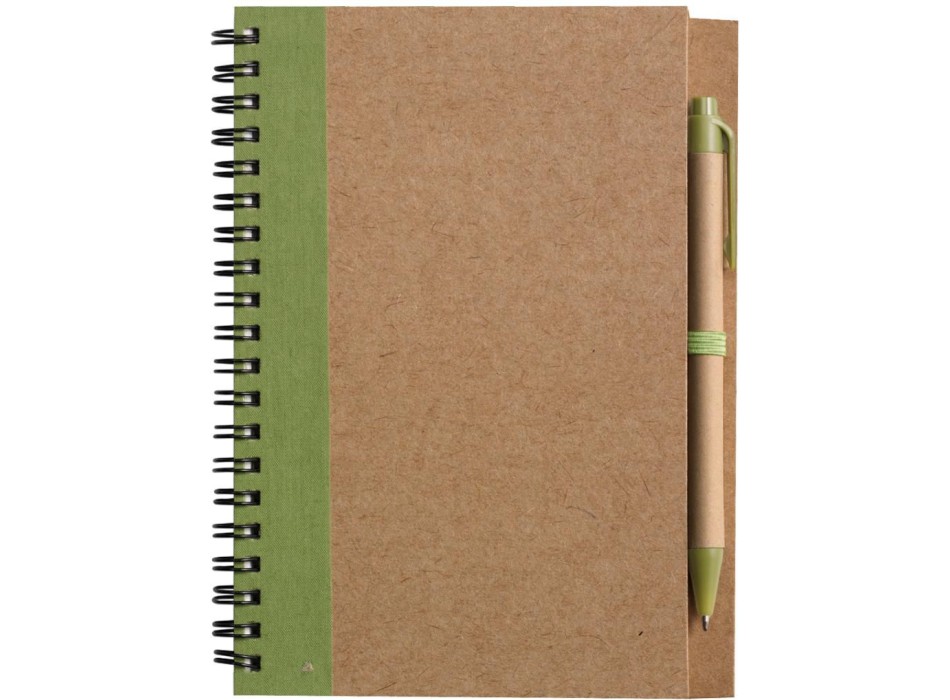 Taccuino in carta riciclata, con penna a sfera Stella FullGadgets.com