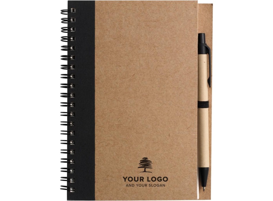Taccuino in carta riciclata, con penna a sfera Stella FullGadgets.com